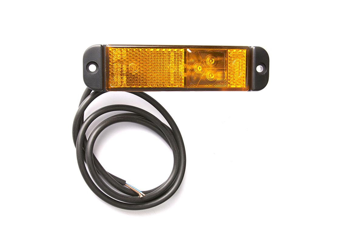 FEU LED ORANGE ULTRA PLAT 24 V